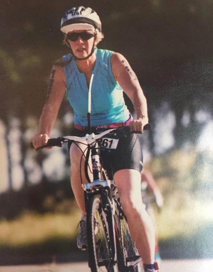 Susan began competing in triathlons when she turned 62. (Photo by Susana)